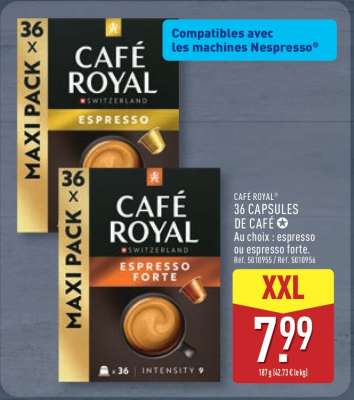 Café Royal 36 Capsules de Café
