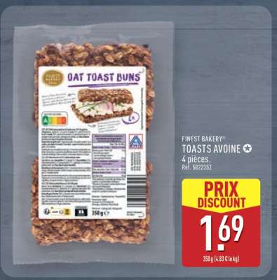 FINEST BAKERY® TOASTS AVOINE