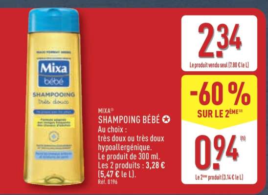 Mixa Shampoing Bébé