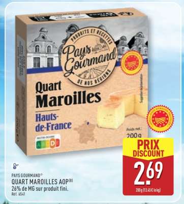 PAYS GOURMAND® QUART MAROILLES AOP