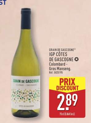GRAIN DE GASCOGNE IGP CÔTES DE GASCOGNE