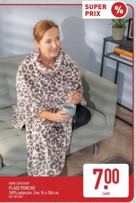 PLAID PONCHO