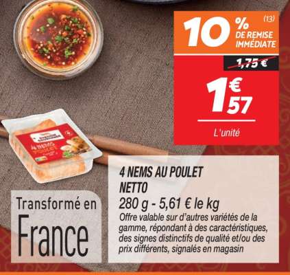 4 NEMS AU POULET NETTO