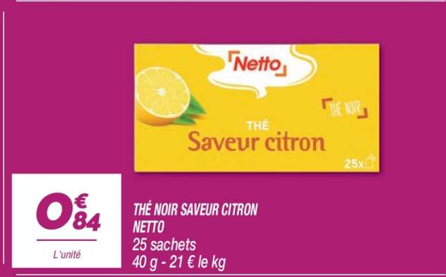 THÉ NOIR SAVEUR CITRON