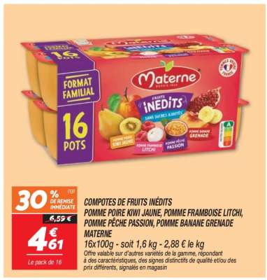 COMPOTES DE FRUITS INÉDITS