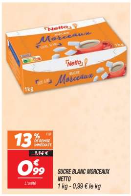 SUCRE BLANC MORCEAUX NETTO