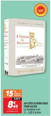 AOP CÔTES DU RHÔNE ROUGE PIERRE BALTIER