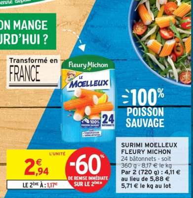 Surimi Moelleux Fleury Michon