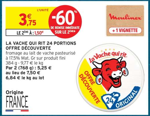 LA VACHE QUI RIT 24 PORTIONS OFFRE DÉCOUVERTE