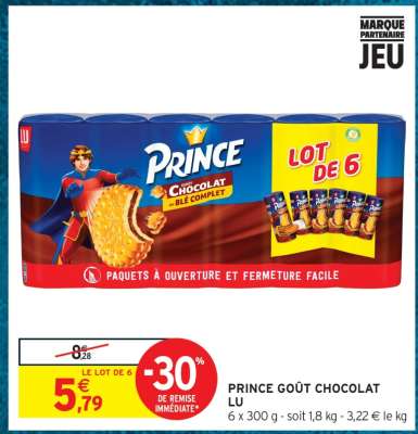Prince Goût Chocolat LU