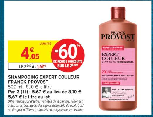 SHAMPOOING EXPERT COULEUR FRANCK PROVOST