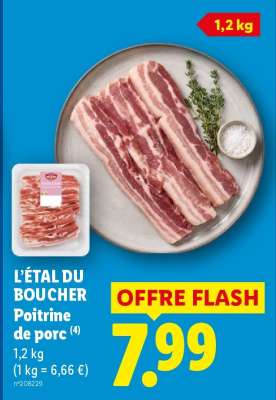 POITRINE DE PORC