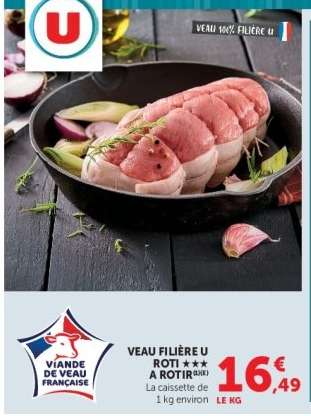 Veau Filière U Rôti