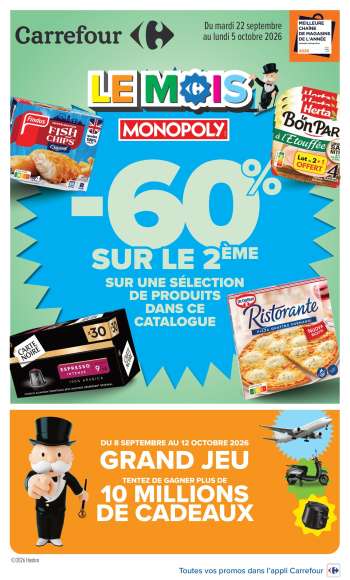 Catalogue Carrefour Hypermarchés - 22/09/2026 - 05/10/2026.