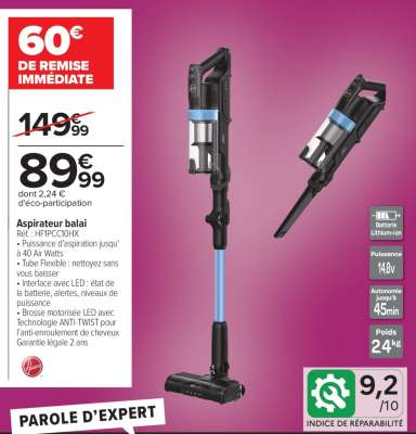 Aspirateur Balai