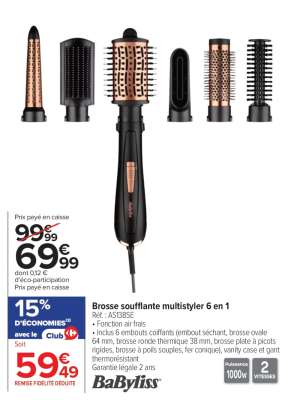 Brosse soufflante multistyler 6 en 1