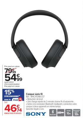 Casque sans fil