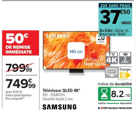 Téléviseur QLED 4K