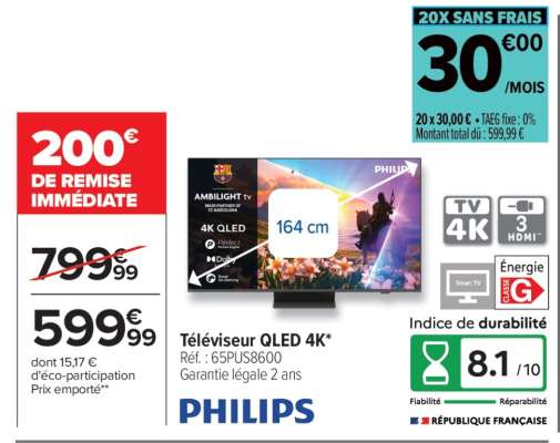 Téléviseur QLED 4K