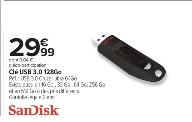Clé USB 3.0 128Go