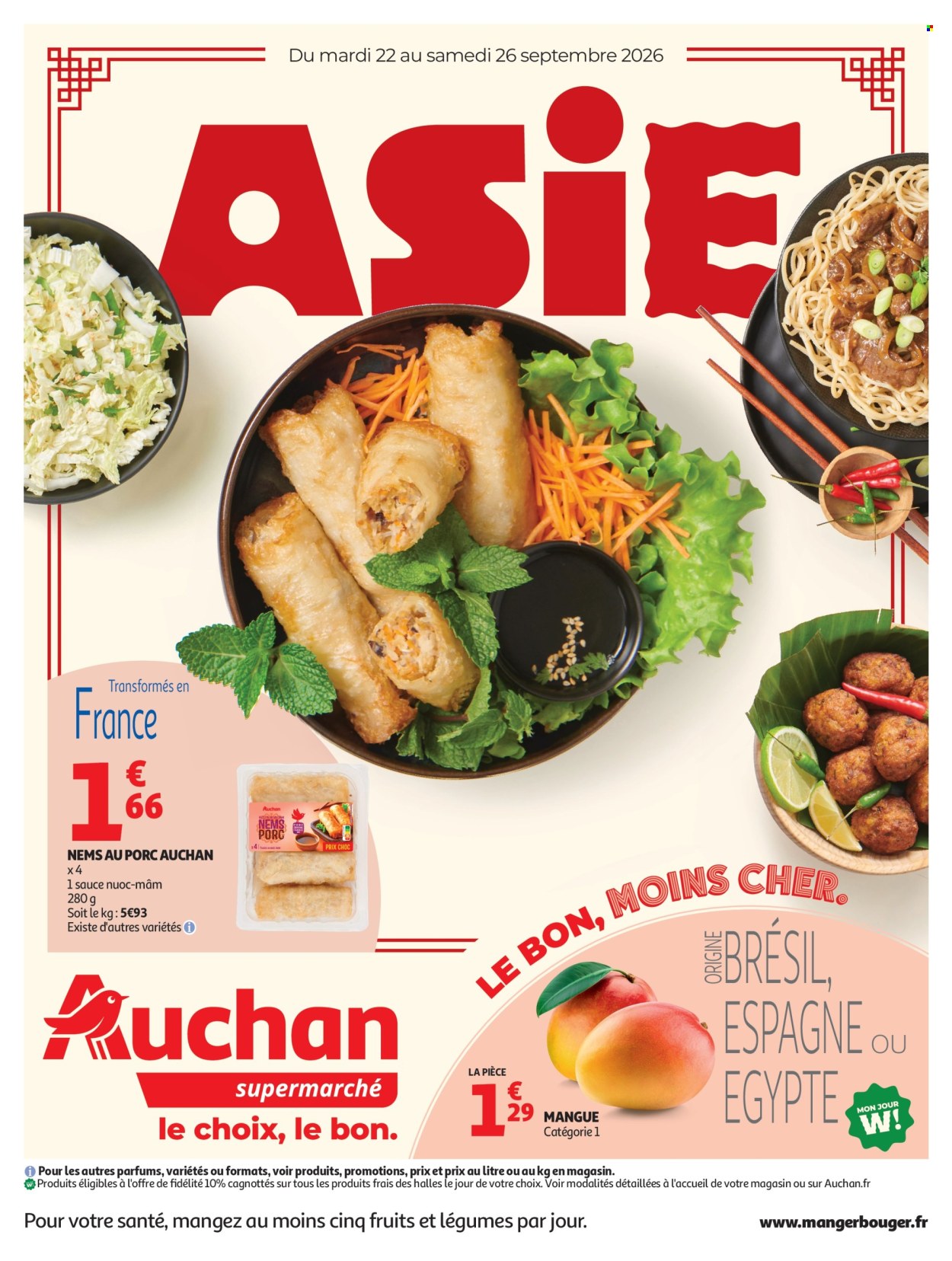 Catalogue Auchan - 22/09/2026 - 26/09/2026. Page 1
