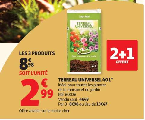 TERREAU UNIVERSEL 40L