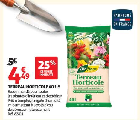 TERREAU HORTICOLE 40 L