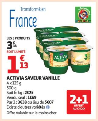 Activia Saveur Vanille
