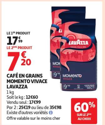 CAFÉ EN GRAINS MOMENTO VIVACE LAVAZZA