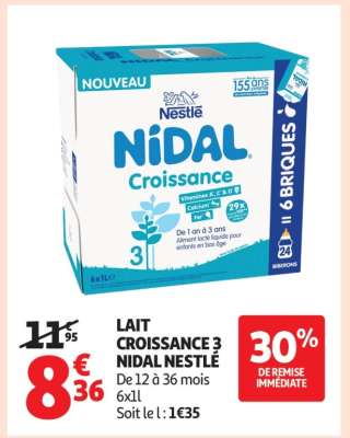 LAIT CROISSANCE 3 NIDAL NESTLÉ