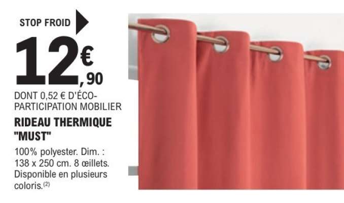 RIDEAU THERMIQUE "MUST"