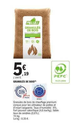 Granulés de bois