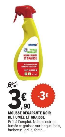 MOUSSE DÉCAPANTE NOIR DE FUMÉE ET GRAISSE