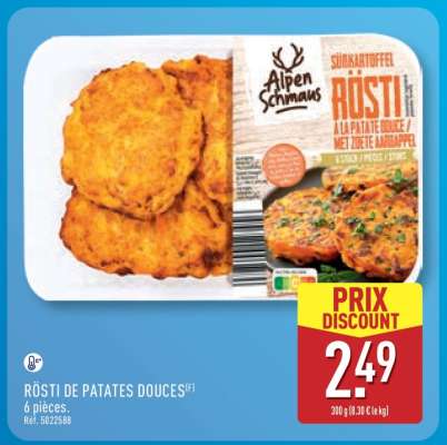 RÖSTI DE PATATES DOUCES