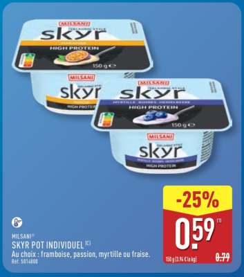 Milsani Skyr Pot Individuel