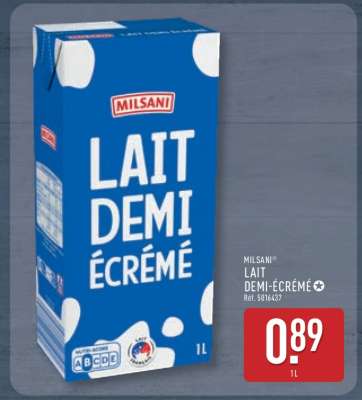 MILSANI LAIT DEMI-ÉCRÉMÉ