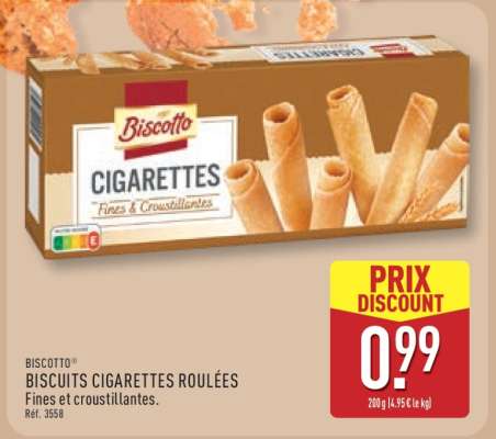 BISCOTTO® BISCUITS CIGARETTES ROULÉES