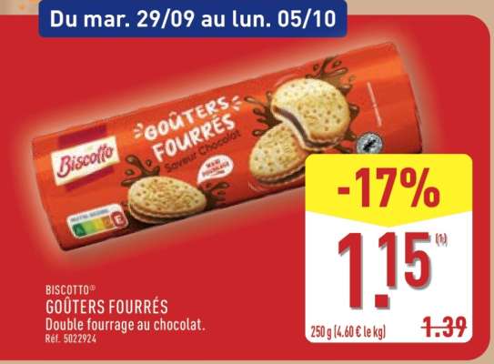Biscotto GOÛTERS FOURRÉS