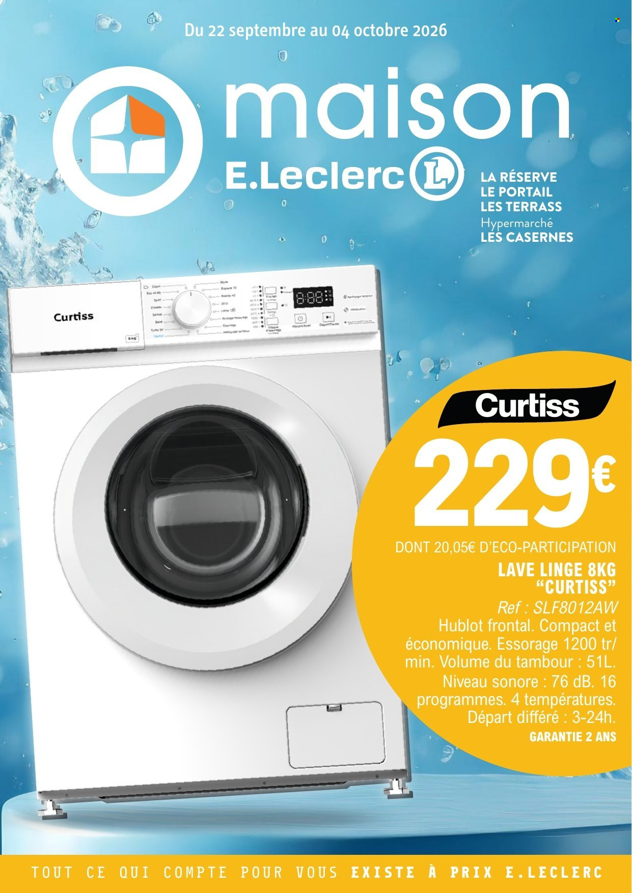 Catalogue E.Leclerc - 22/09/2026 - 04/10/2026. Page 1
