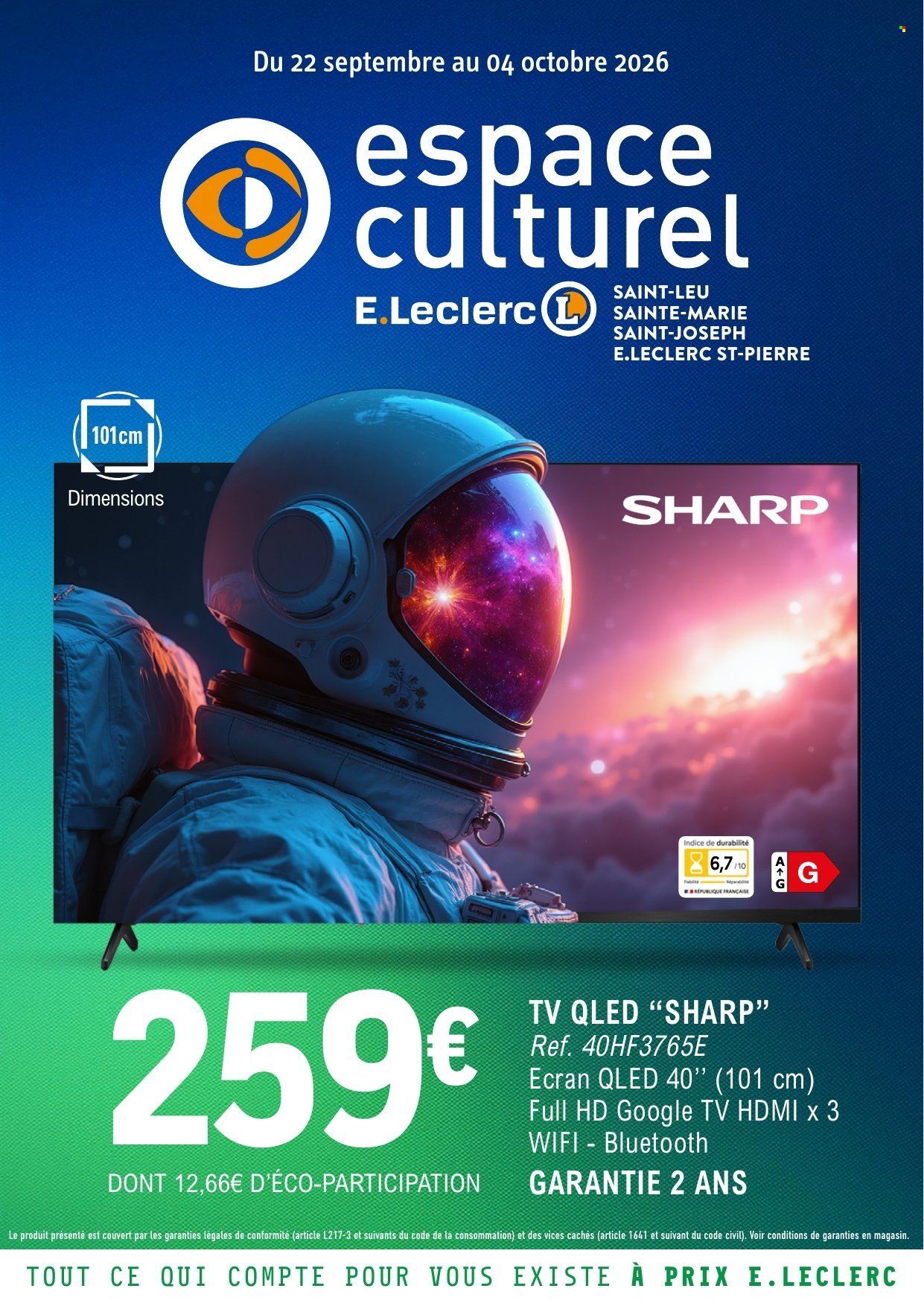 Catalogue E.Leclerc - 22/09/2026 - 04/10/2026. Page 1