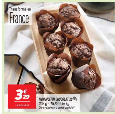 MINI MUFFIN CHOCOLAT X8