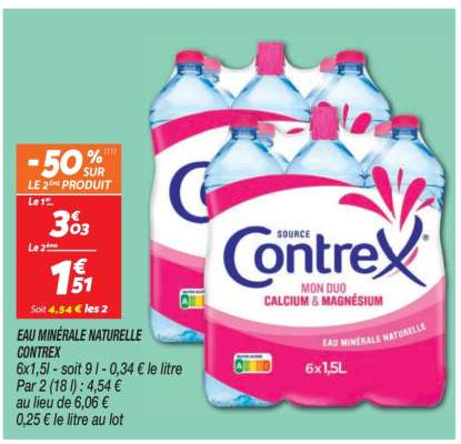 Eau Minérale Naturelle Contrex