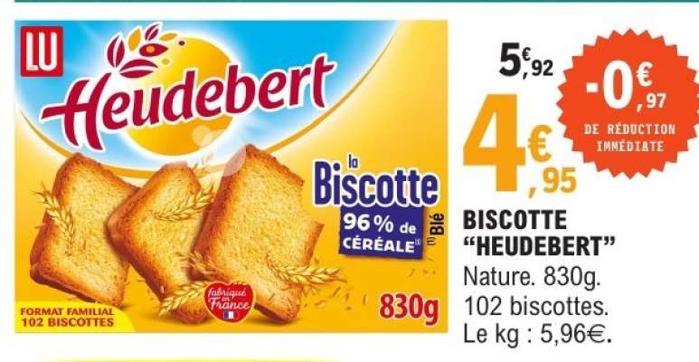 Biscotte "Heudebert"