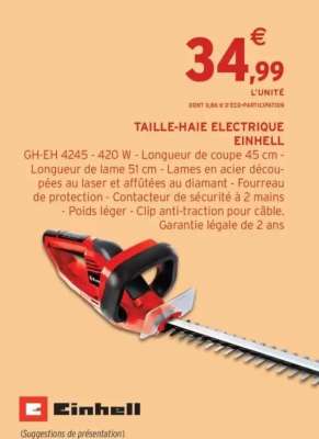 TAILLE-HAIE ELECTRIQUE EINHELL