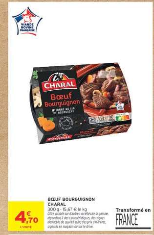 Boeuf bourguignon CHARAL