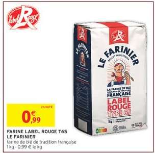 FARINE LABEL ROUGE T65 LE FARINIER