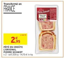 PÂTÉ EN CROÛTE L'ORIGINAL PIERRE SCHMIDT