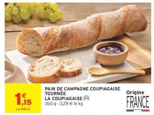 PAIN DE CAMPAGNE COUPIAGAISE TOURNÉE