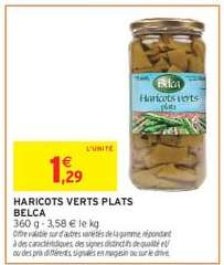 HARICOTS VERTS PLATS BELCA