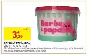 BARBE À PAPA SEAU